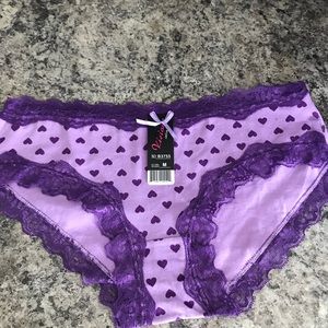 NWT purple lace panties medium!
